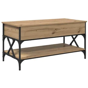 vidaXL Vidaxl Table Basse Chêne Artisanal 100 X 50 X 50 Cm Bois D'ingé... pas cher