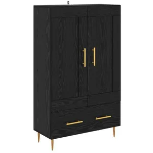 vidaXL Vidaxl Haut Armoire Chêne Noir 69,5 X 31 X 115 Cm Bois D'ingéni... pas cher
