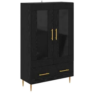 vidaXL Vidaxl Haut Armoire Avec Tiroir Chêne Noir 69,5 X 31 X 115 Cm pas cher