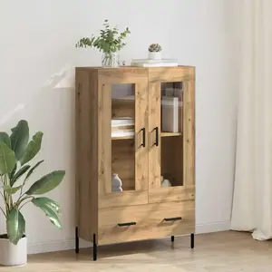 vidaXL Haut Armoire Corona Chêne artisanal 69,5 x 31 x 115 cm pas cher