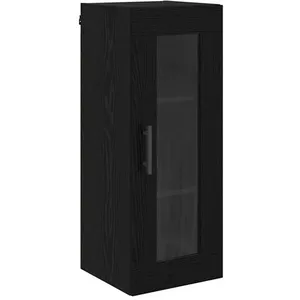 vidaXL Vidaxl Meuble Mural Chêne Noir 34,5 X 34 X 90 Cm pas cher