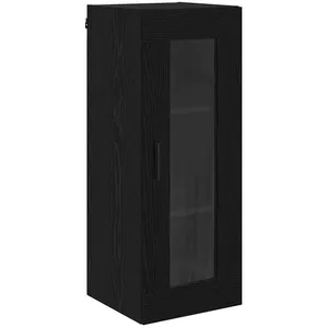 vidaXL Vidaxl Meuble Mural Chêne Noir 34,5 X 34 X 90 Cm pas cher