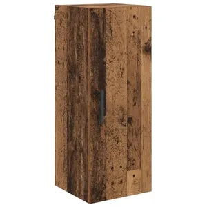 vidaXL Vidaxl Meuble Mural Bois Ancien 34,5 X 34 X 90 Cm Bois D'ingéni... pas cher
