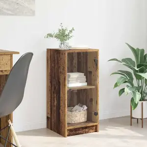 vidaXL Buffet Bois ancien 35 x 37 x 76 cm Bois d'ingénierie pas cher