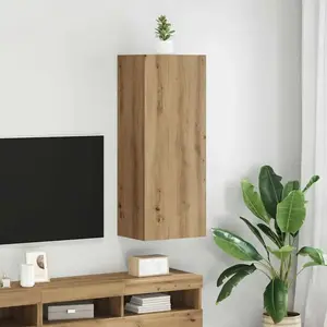 vidaXL Meuble TV mural Chêne artisanal 40,5 x 30 x 102 cm pas cher