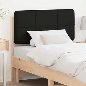 vidaXL Tête de lit capitonnée Marron et Noir 75 cm Pin massif pas cher