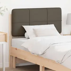vidaXL Tête de lit capitonnée Marron et Taupe 75 cm Pin massif pas cher