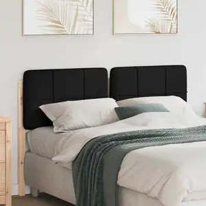 vidaXL Tête de lit capitonnée Marron et Noir 160 cm Pin massif pas cher