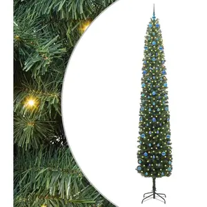 vidaXL Vidaxl Sapin De Noël Artificiel With Leds Vert 300 Cm Pvc pas cher