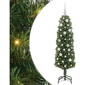 Comparateur de prix : vidaXL Vidaxl Sapin De Noël Artificiel With Leds Vert 150 Cm Pvc