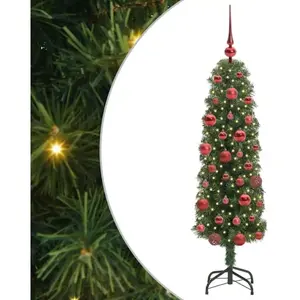 Comparateur de prix : vidaXL Vidaxl Sapin De Noël Artificiel With Leds Vert 150 Cm Pvc