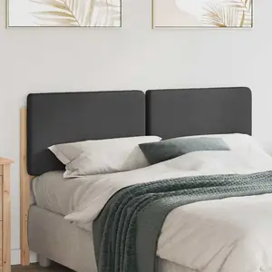 vidaXL Tête de lit capitonnée Brun et gris foncé 150 cm Pin massif pas cher
