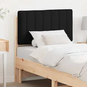 vidaXL Tête de lit capitonnée Marron et Noir 75 cm Pin massif pas cher