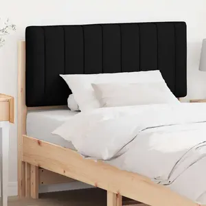 vidaXL Tête de lit capitonnée Marron et Noir 100 cm Pin massif pas cher