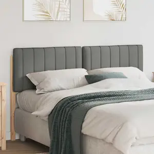 vidaXL Tête de lit capitonnée Marron et gris clair 150 cm Pin massif