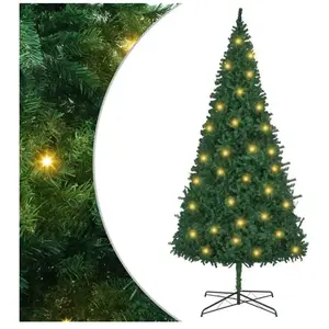 vidaXL Vidaxl Sapin De Noël Pré-Éclairé 400 Cm Vert pas cher