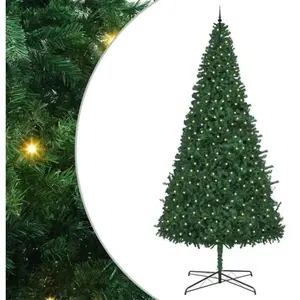 vidaXL Sapin de Noël Vert 400 cm PVC pas cher