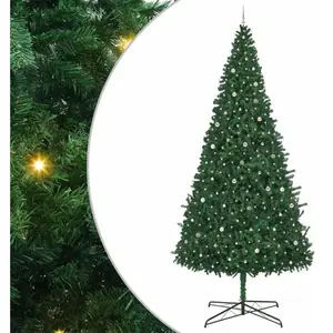 vidaXL Sapin de Noël Vert 400 cm PVC pas cher