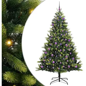 vidaXL Arbre de Noël Artificiel Articulé 300 LEDs Vert 240 cmVendu parrakuten
