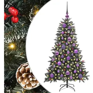 vidaXL Sapin de Noël artificiel avec 150 LED Vert 68 x 68 x 120 cm pas cher