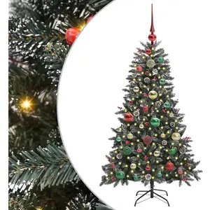 vidaXL Sapin de Noël artificiel avec 150 LED Vert 68 x 68 x 120 cm pas cher