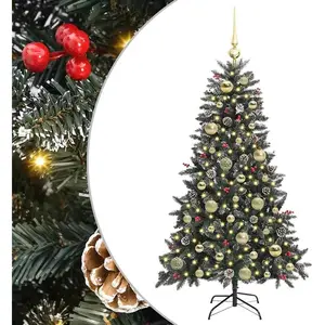 vidaXL Sapin de Noël artificiel avec 150 LED Vert 68 x 68 x 120 cm pas cher