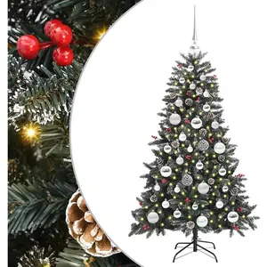 vidaXL Sapin de Noël artificiel avec 150 LED Vert 68 x 68 x 120 cm pas cher