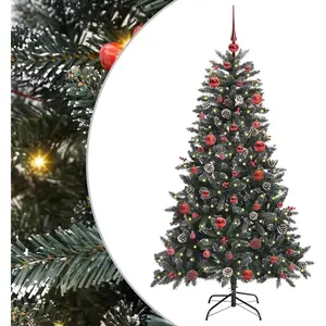 vidaXL Sapin de Noël artificiel avec 150 LED Vert 83,5 x 83,5 x 150 cm pas cher