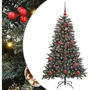 vidaXL Sapin de Noël artificiel avec 150 LED Vert 68 x 68 x 120 cm pas cher
