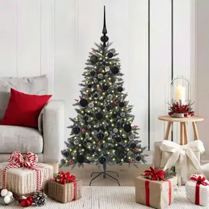 vidaXL Sapin de Noël artificiel avec 150 LED Vert 68 x 68 x 120 cm pas cher
