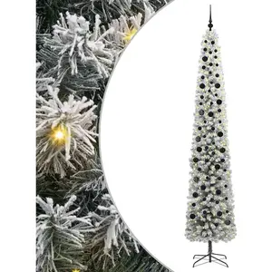 vidaXL Sapin de Noël artificiel Vert 270 cm PVC et acier et plastique pas cher