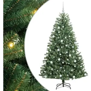vidaXL Sapin de Noël Artificiel à Branches Articulées Vert 180 cm pas cher
