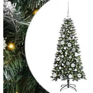 vidaXL Sapin de Noël artificiel avec 150 LED Vert 50 x 50 x 120 cm pas cher