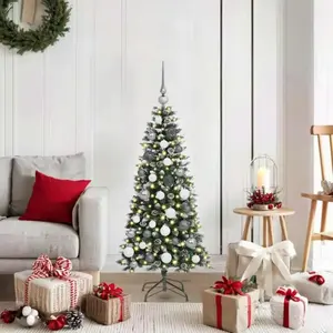 vidaXL Sapin de Noël artificiel Vert 120 cm PVC pas cher