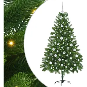 vidaXL Sapin de Noël avec 300 LED avec support Vert 180 cm PE pas cher