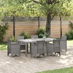 Comparateur de prix : vidaXL Table De Jardin Vidaxl Gris Clair 200x100x73 Cm Poly Rattan