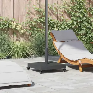 vidaXL Socles de parasol d'extérieur Gris foncé 45 x 45 x 32 cm pas cher