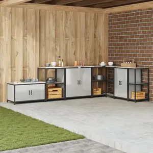 vidaXL Étagère de rangement de cuisine Argenté 60 x 50 x 92 cm pas cher