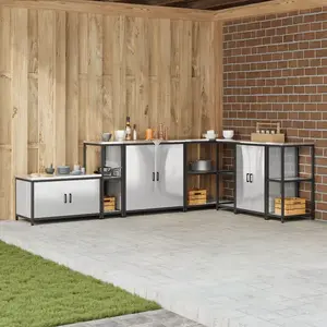 vidaXL Étagère de rangement de cuisine Argenté 60 x 50 x 92 cm pas cher