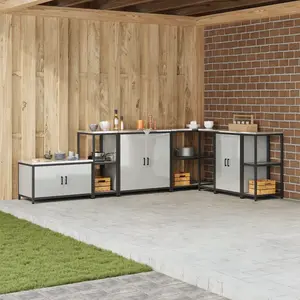 vidaXL Étagère de rangement de cuisine Argenté 60 x 50 x 92 cm pas cher
