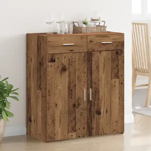 vidaXL Armoire de rangement Bois ancien 80 x 42.5 x 93.5 cm pas cher