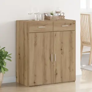 vidaXL Meuble de rangement Chêne 80x42,5x93,5 cm Bois d'ingénierie pas cher