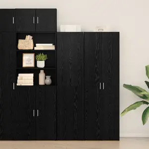 vidaXL Haut Armoire Chêne noir 45 x 42,5 x 185 cm