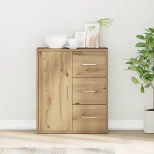 vidaXL Buffet chêne artisanal 60 x 31 x 70 cm Bois d'ingénierie pas cher