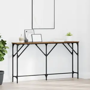 vidaXL Table console Bois Ancien 140 x 23 x 75 cm pas cher
