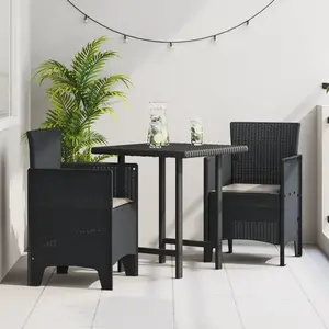 vidaXL Chaise de jardin 2 pcs Anthracite 53 x 49 x 85 cm Polypropylène pas cher