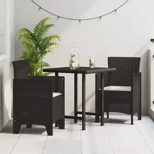 Comparateur de prix : vidaXL Chaise de jardin 2 pcs Marron 53 x 49 x 85 cm Polypropylène