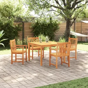 vidaXL Ensemble De Jardin 5 Pièces Vidaxl En Acacia Massif pas cher