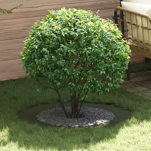 vidaXL vidaXL Pot en métal vert olive Métal Grand Pot Rond Minimaliste pas cher