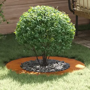 vidaXL adapté pour anneaux d'arbre plats 5 pcs Marron Ø50 / 80 cm pas cher